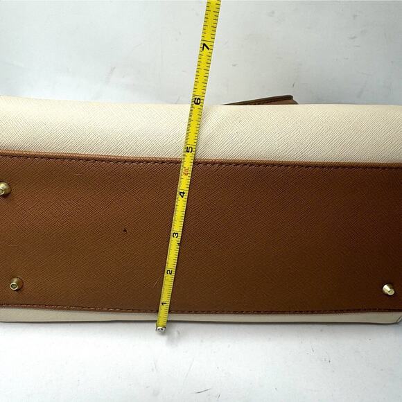 Liz Claiborne Colorblock Satchel Handbag Purse With Shoulder Strap EUC - Picture 12 of 12